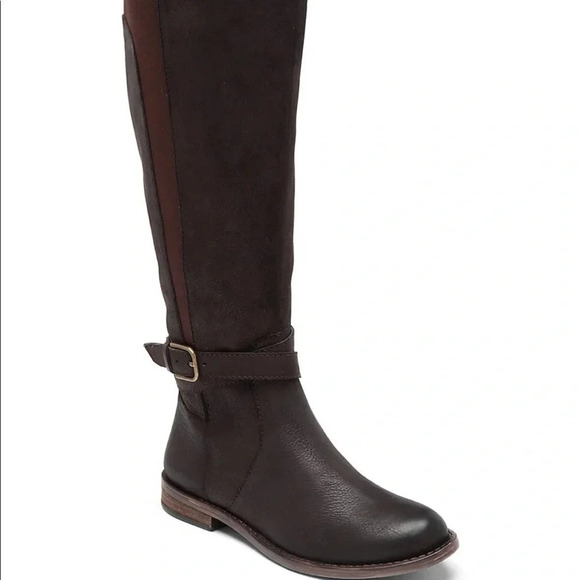 Lucky Brand | Ostrand Brown Riding Boot - Picture 1 of 7